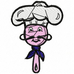 Chef Embroidery Design 9